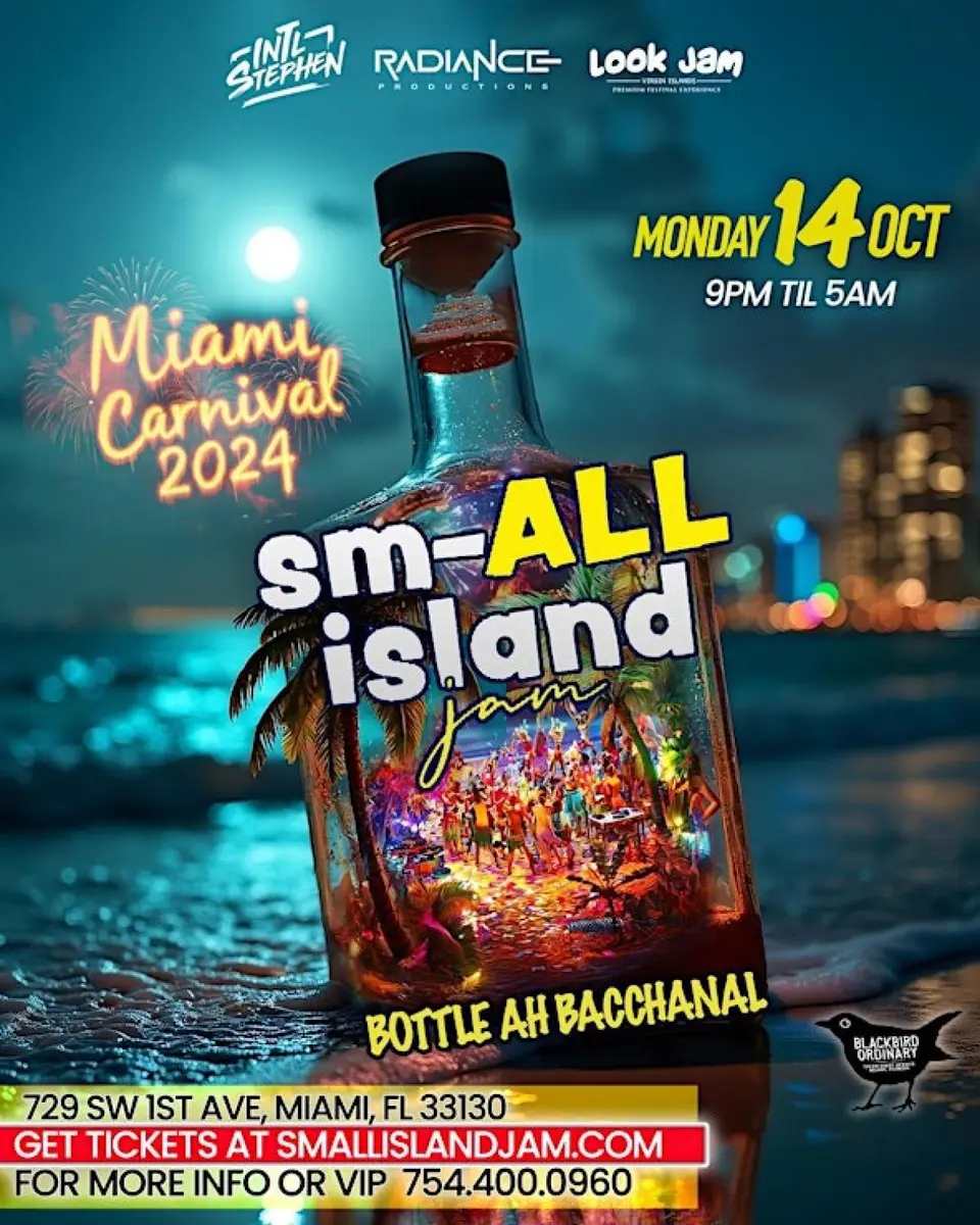 SM-ALL Island Jam flyer or graphic.