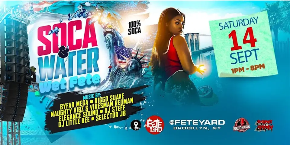 Soca & Water flyer or graphic.