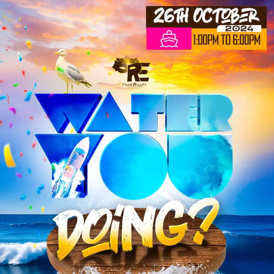 Water You Doing  flyer or graphic.