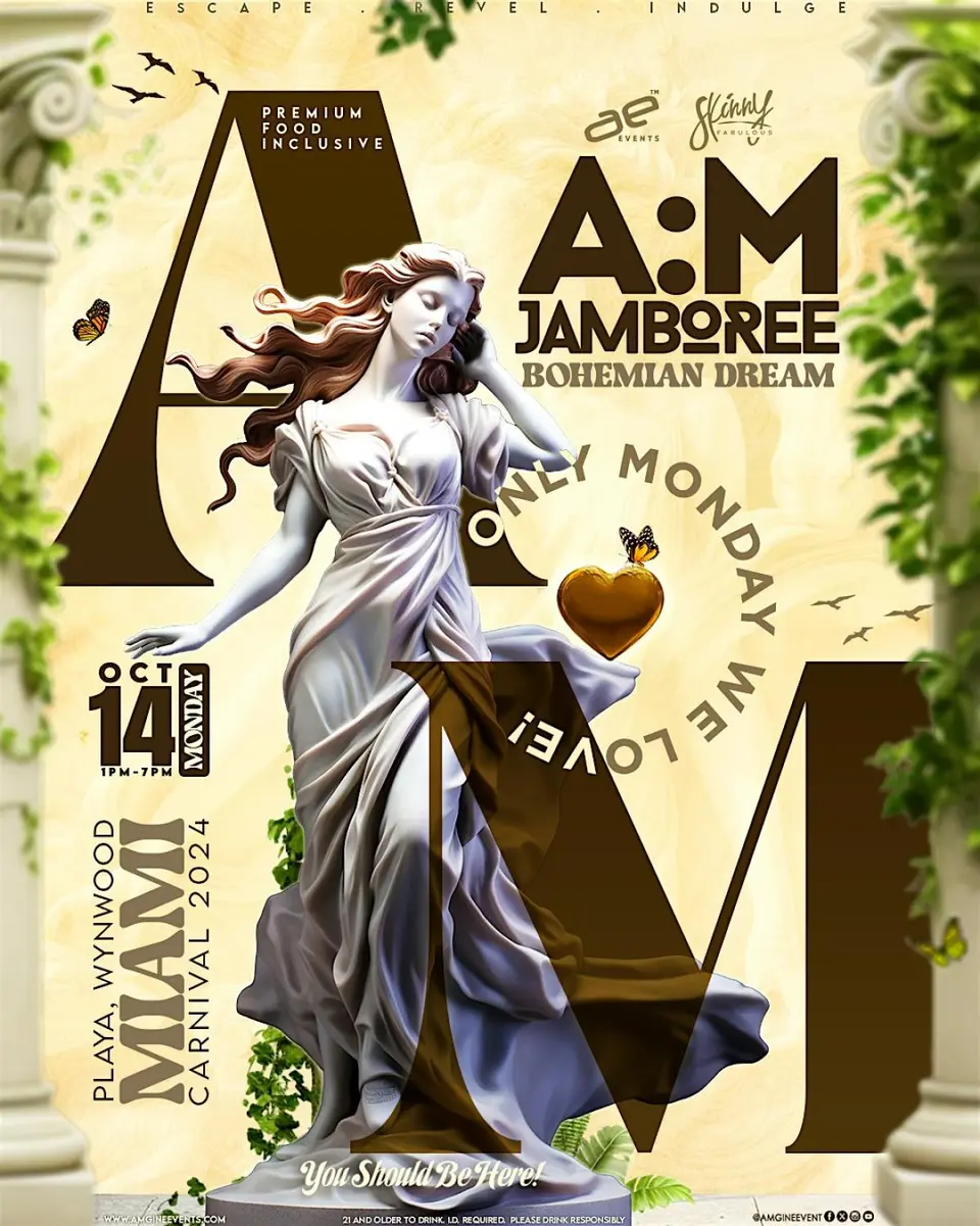 A:M Jamboree flyer or graphic.