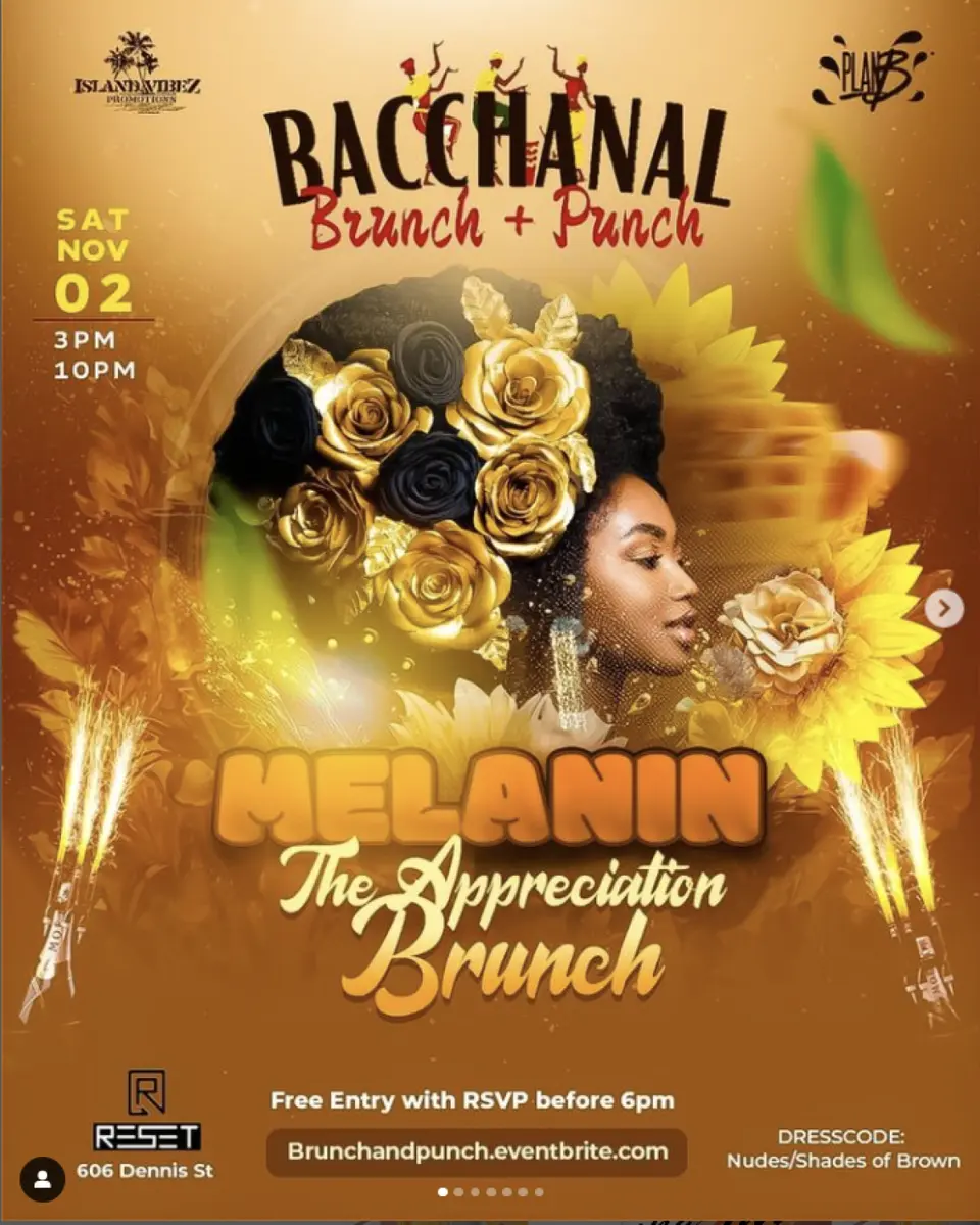 Bacchanal Brunch flyer or graphic.