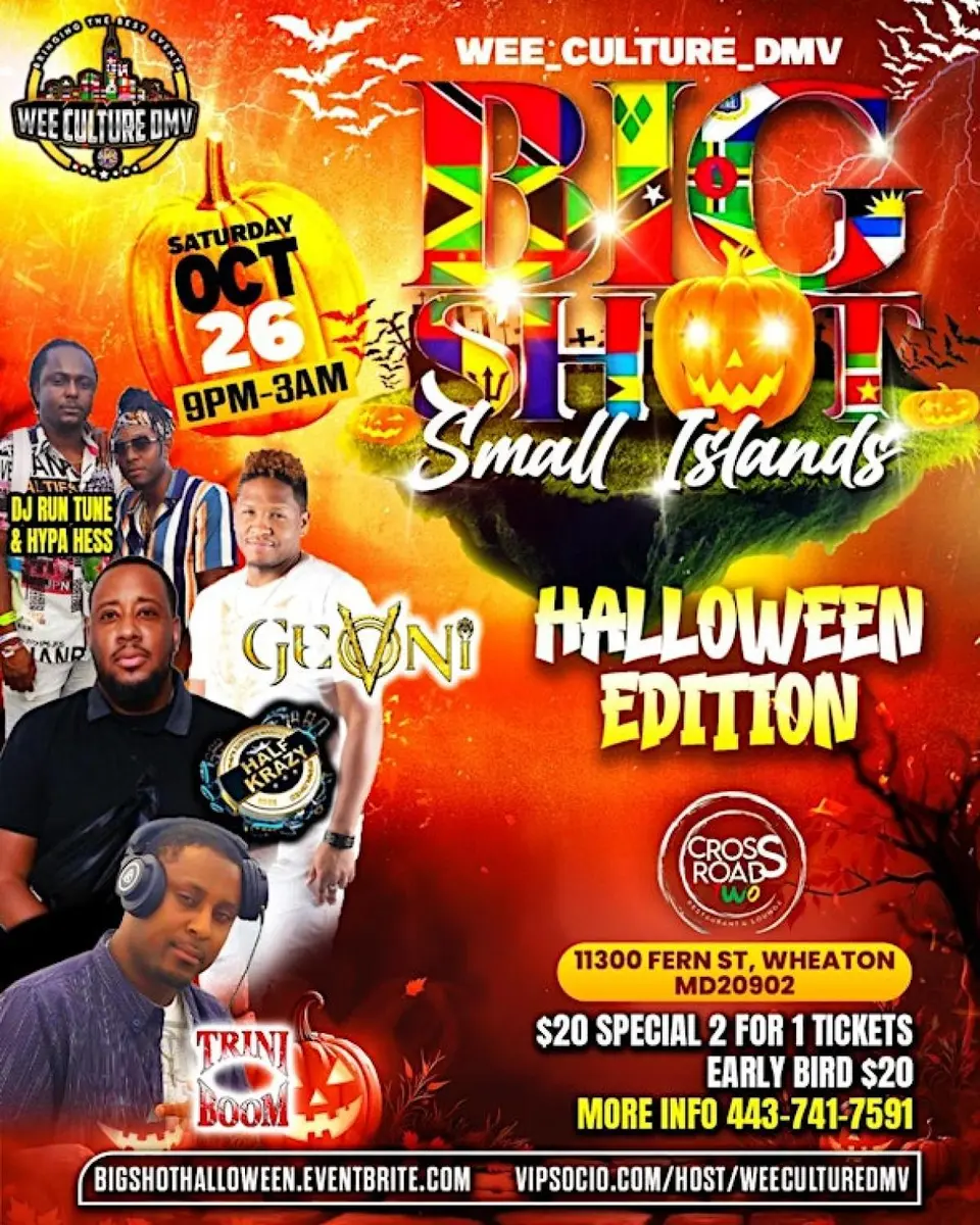 Big Shot Small Islands Halloween Edition flyer or graphic.
