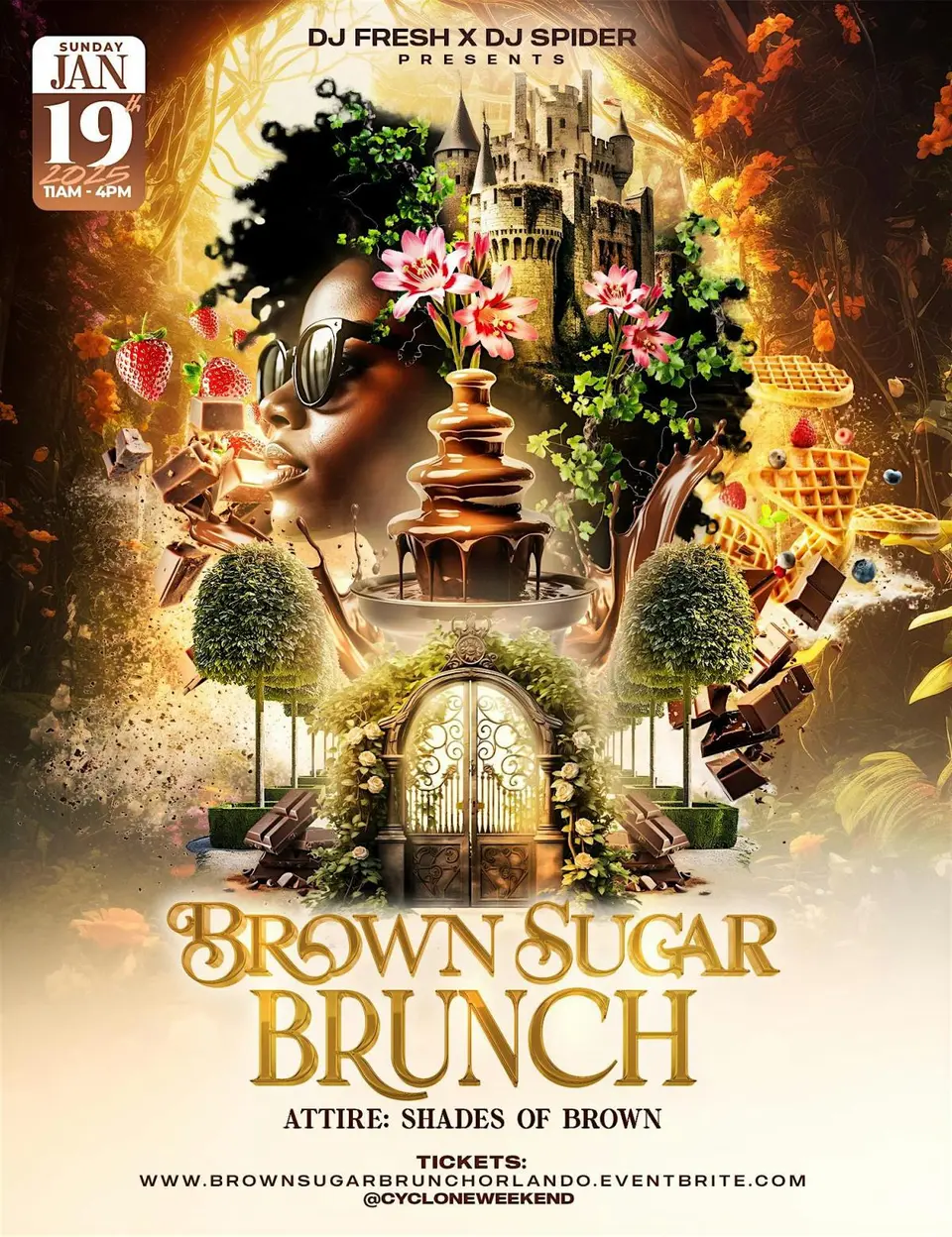 Brown Sugar Brunch flyer or graphic.