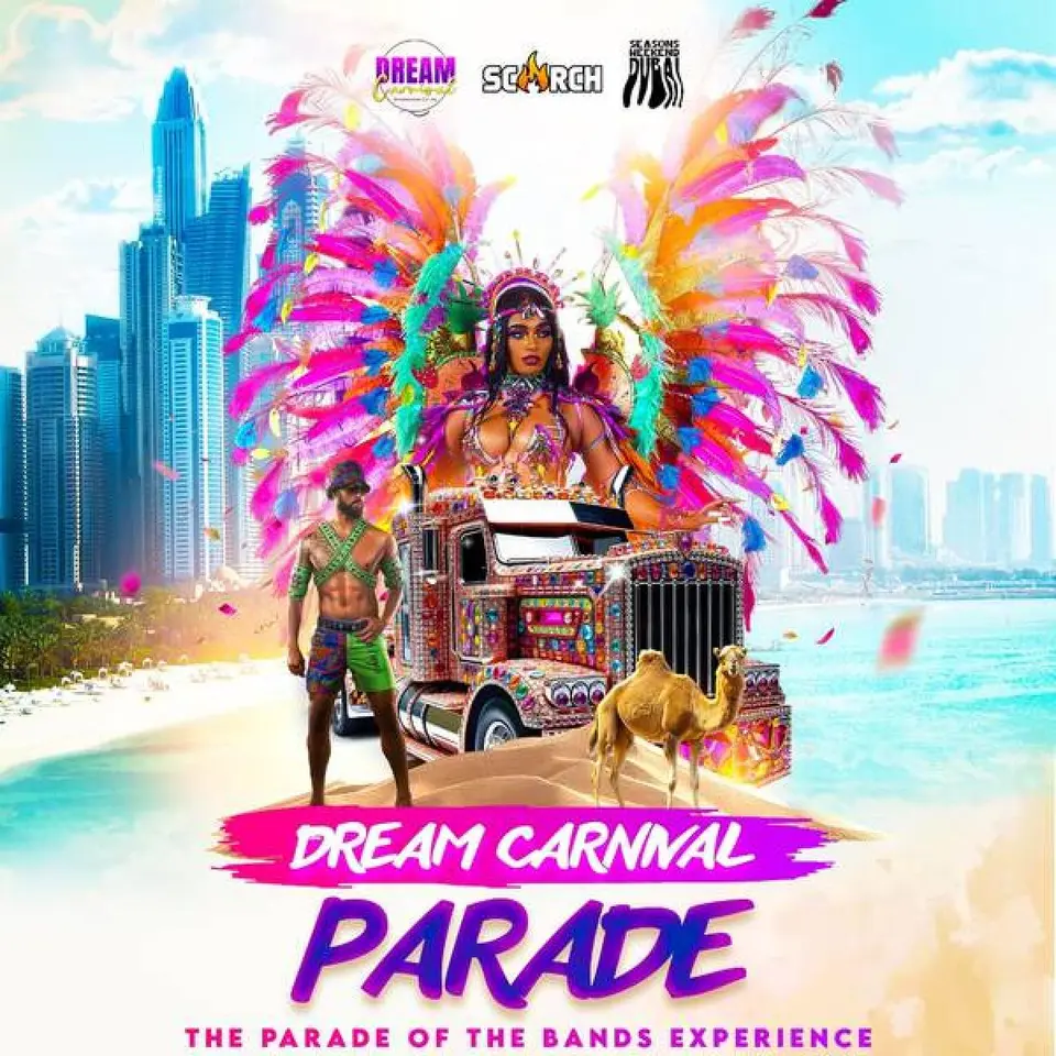 Dubai Mas Parade flyer or graphic.