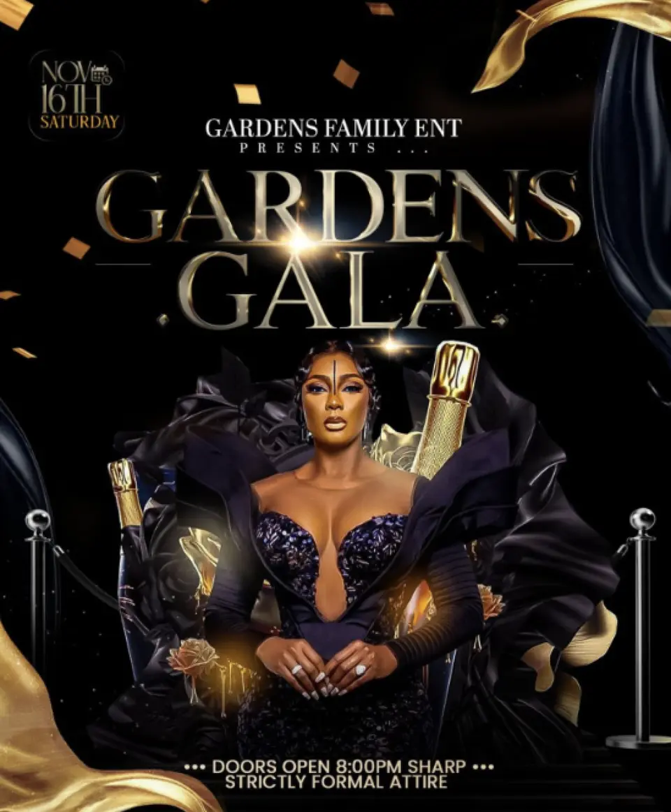 Gardens Gala flyer or graphic.