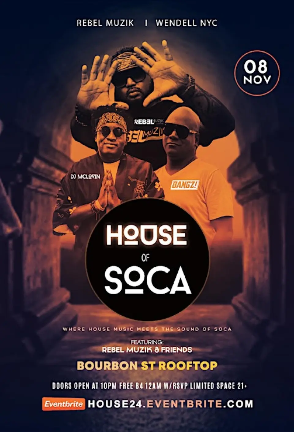 House of Soca flyer or graphic.