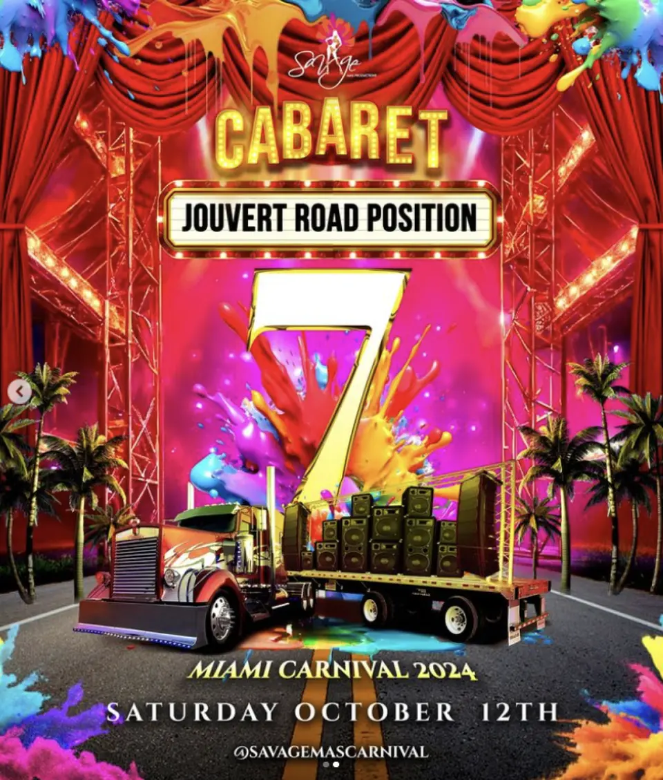 Jouvert w/ Savage Mas flyer or graphic.