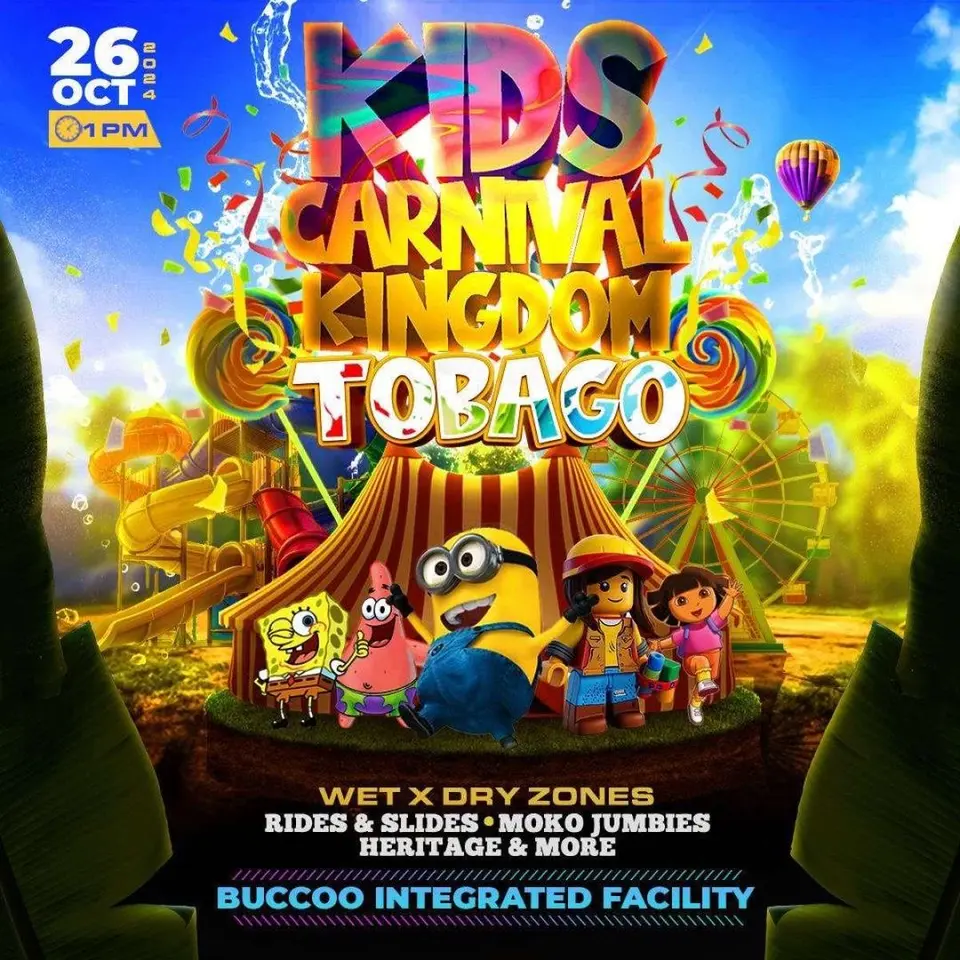 Kids Carnival Kingdom Tobago flyer or graphic.