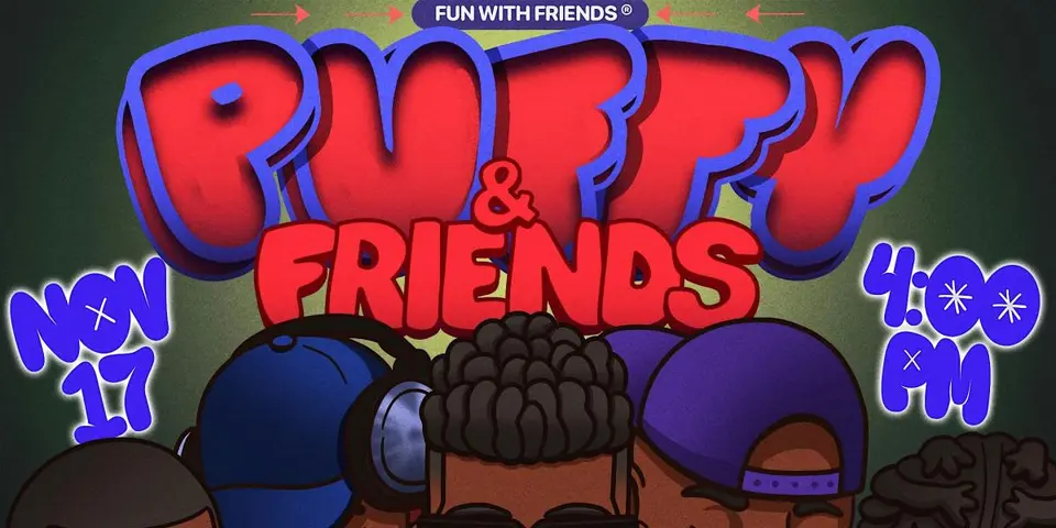 Puffy & Friends flyer or graphic.