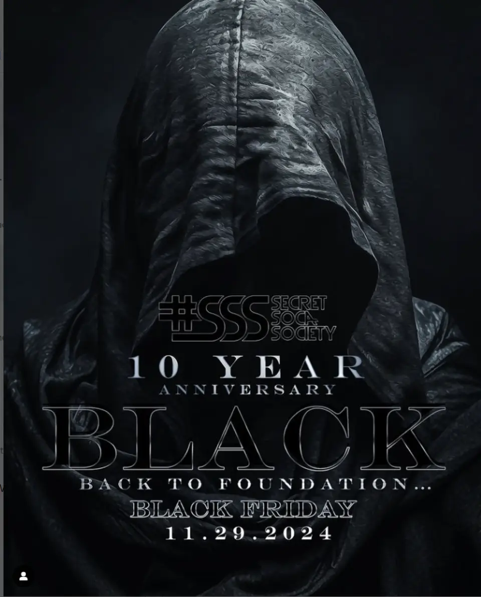 #SSS Black flyer or graphic.