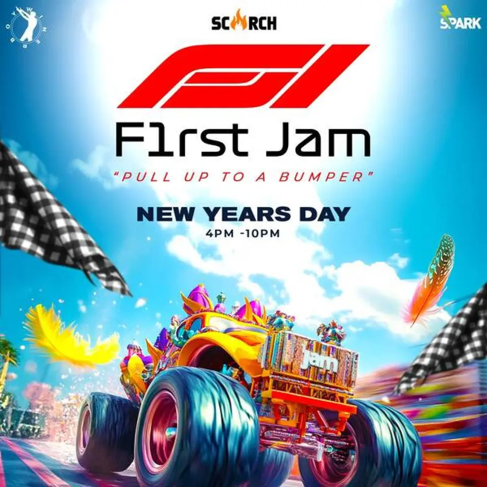 1st Jam: The Grand Prix flyer or graphic.