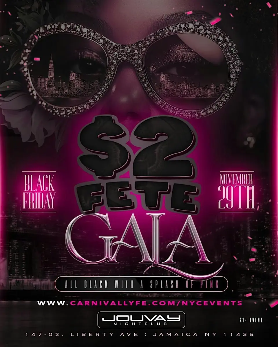 $2 Fete Gala flyer or graphic.
