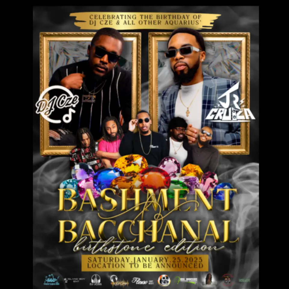 Bashment & Bacchanal: Birthstone Edition flyer or graphic.