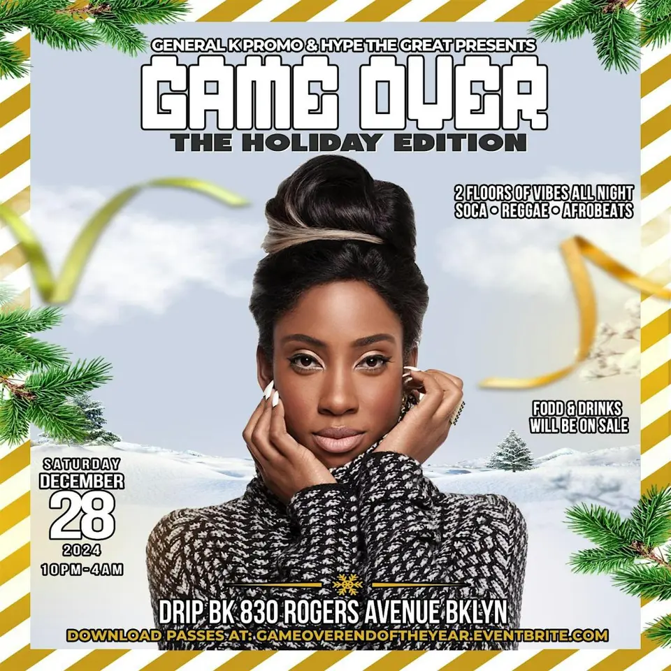 Game Over: The Holiday Edition flyer or graphic.