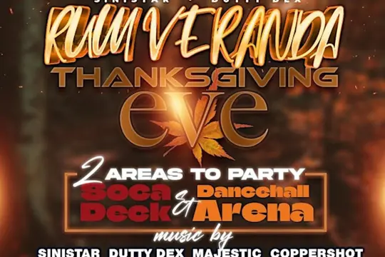 Rum Veranda - Thanksgiving Eve