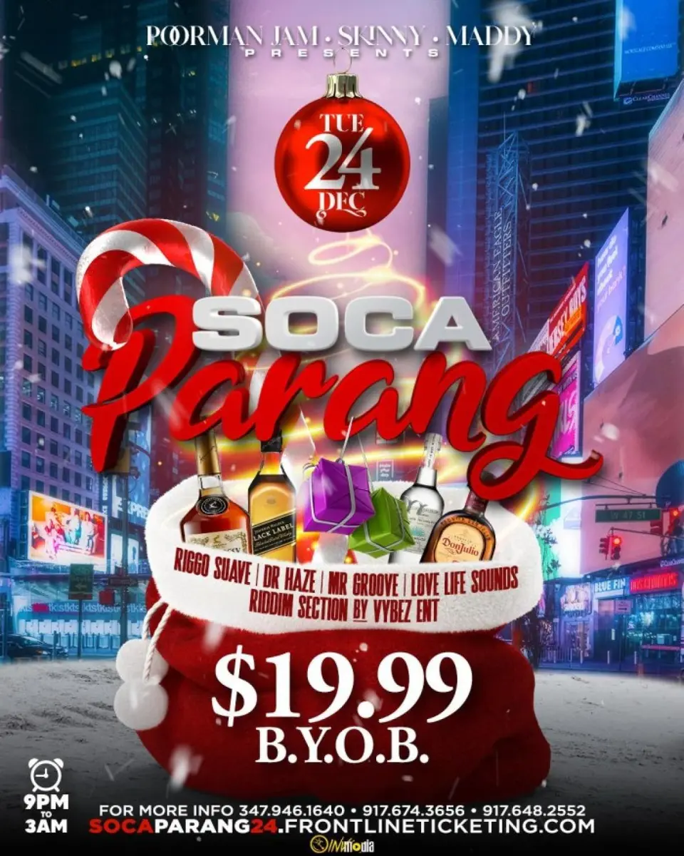 Soca Parang flyer or graphic.