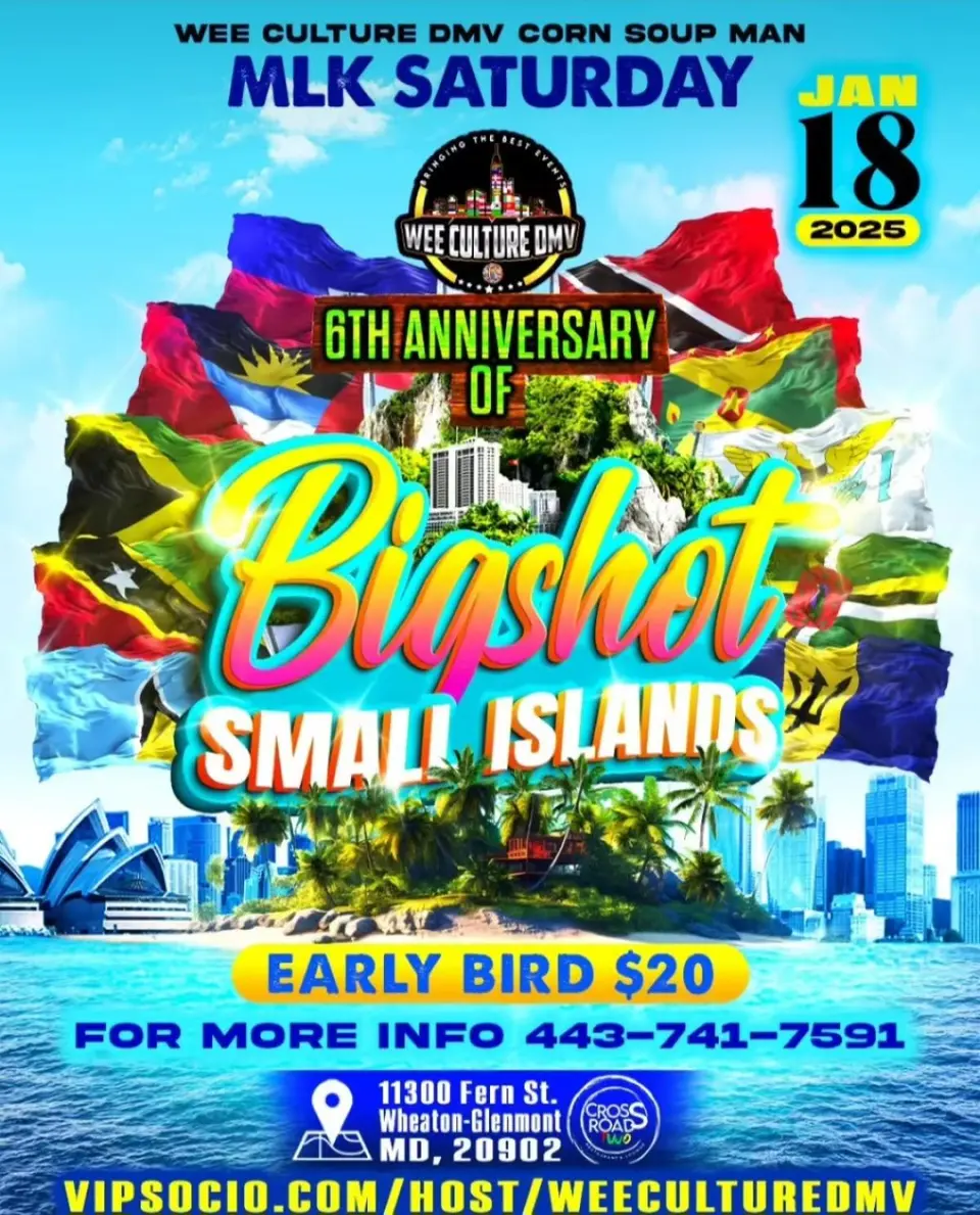 Bigshot Small Islands flyer or graphic.