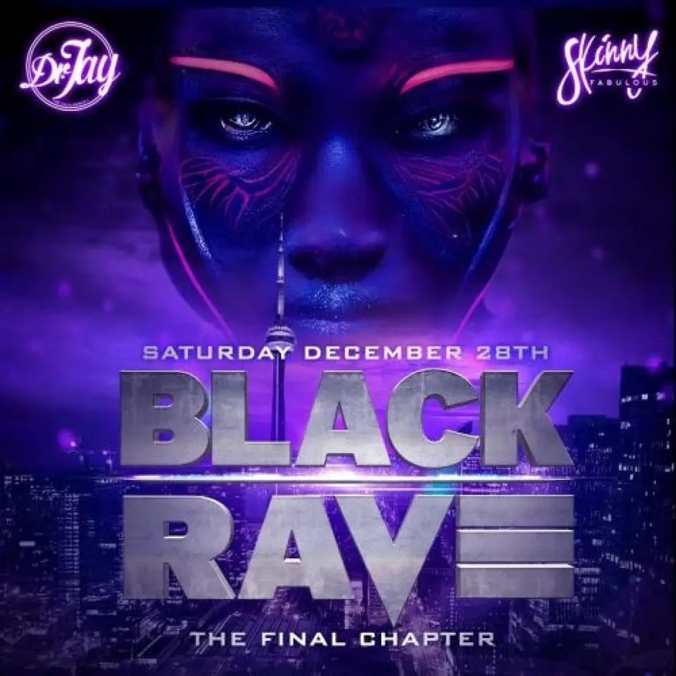 Black Rave flyer or graphic.