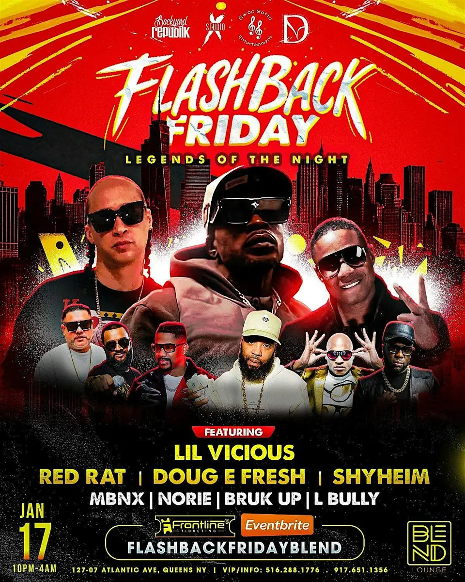 Flashback Friday flyer or graphic.