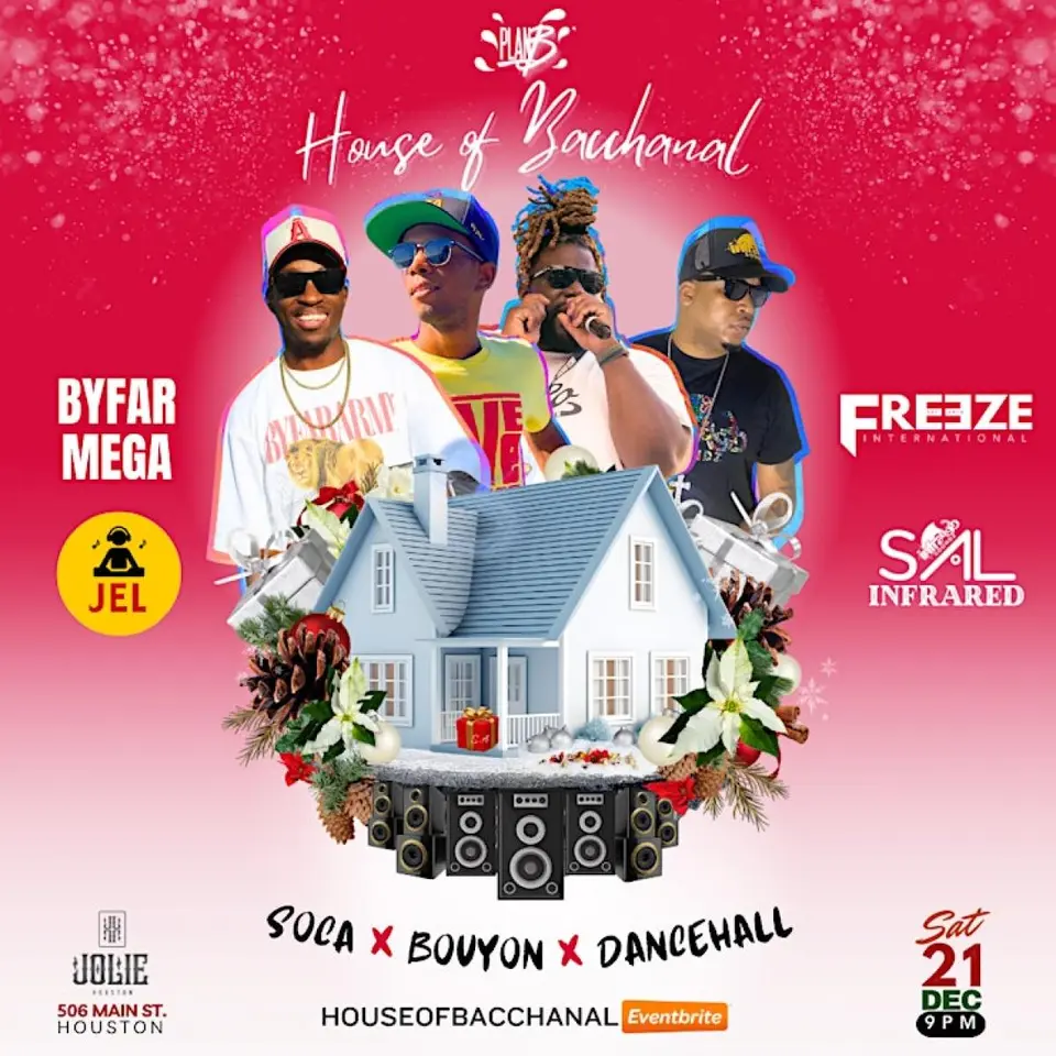 House of Bacchanal  flyer or graphic.