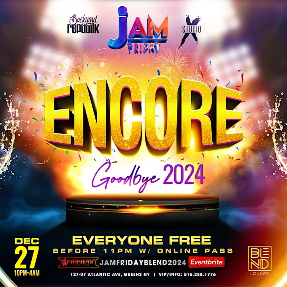 Jam Friday flyer or graphic.