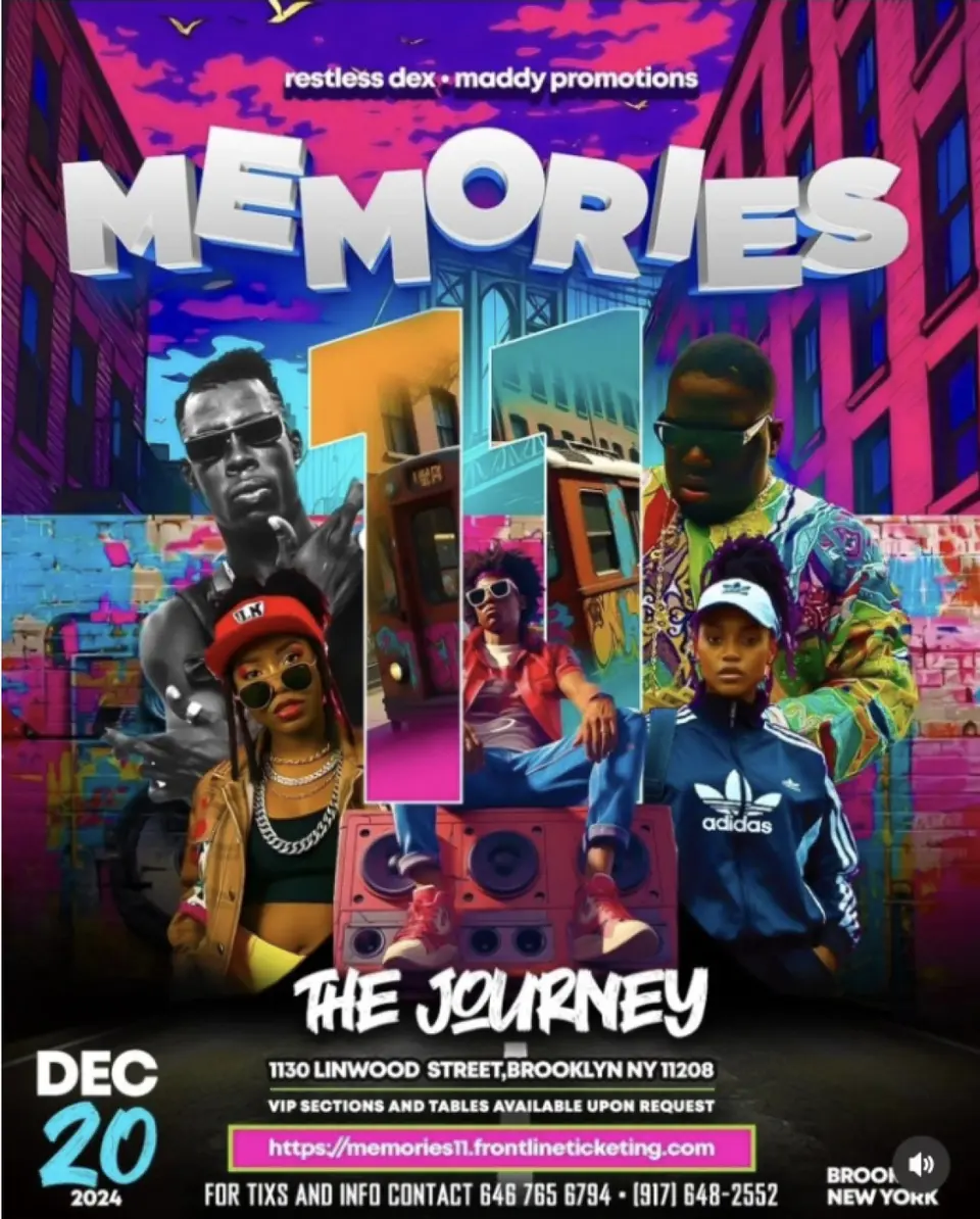 Memories 11 flyer or graphic.