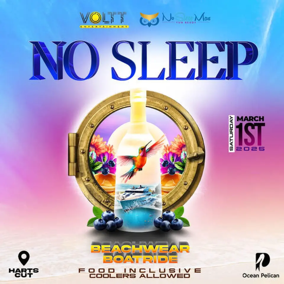 No Sleep flyer or graphic.