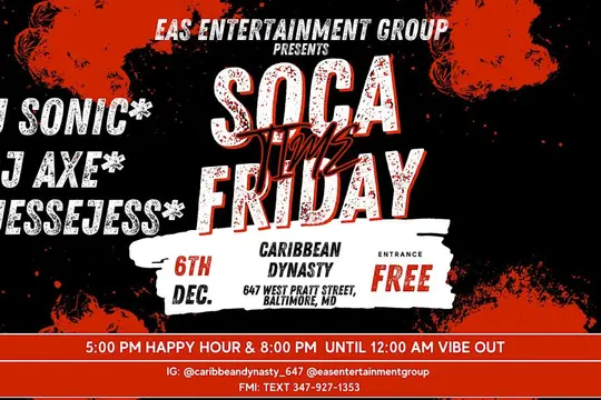 Soca Friday's @ Caribbean Dynasty