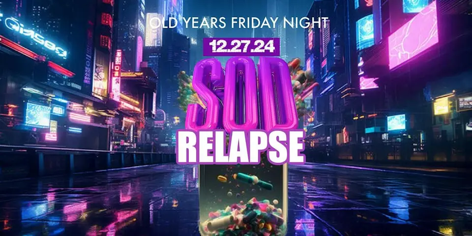 Soca Overdose Relapse flyer or graphic.