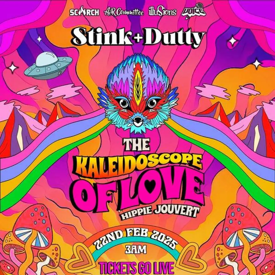 Stink + Dutty flyer or graphic.