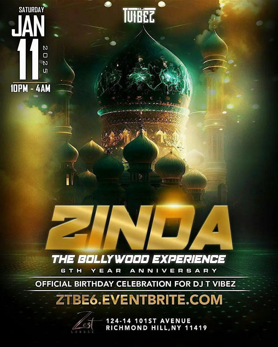 Zinda flyer or graphic.
