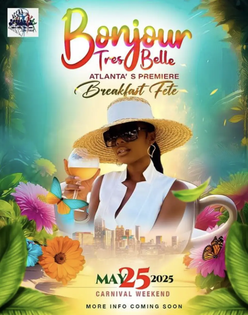 Bonjour Très Belle flyer or graphic.
