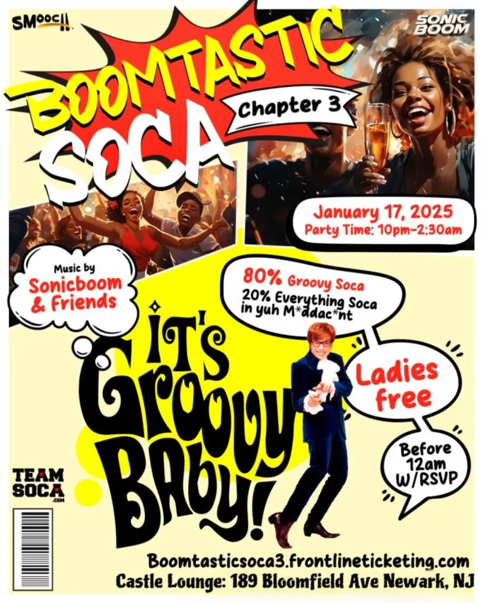 Boomtastic Soca flyer or graphic.