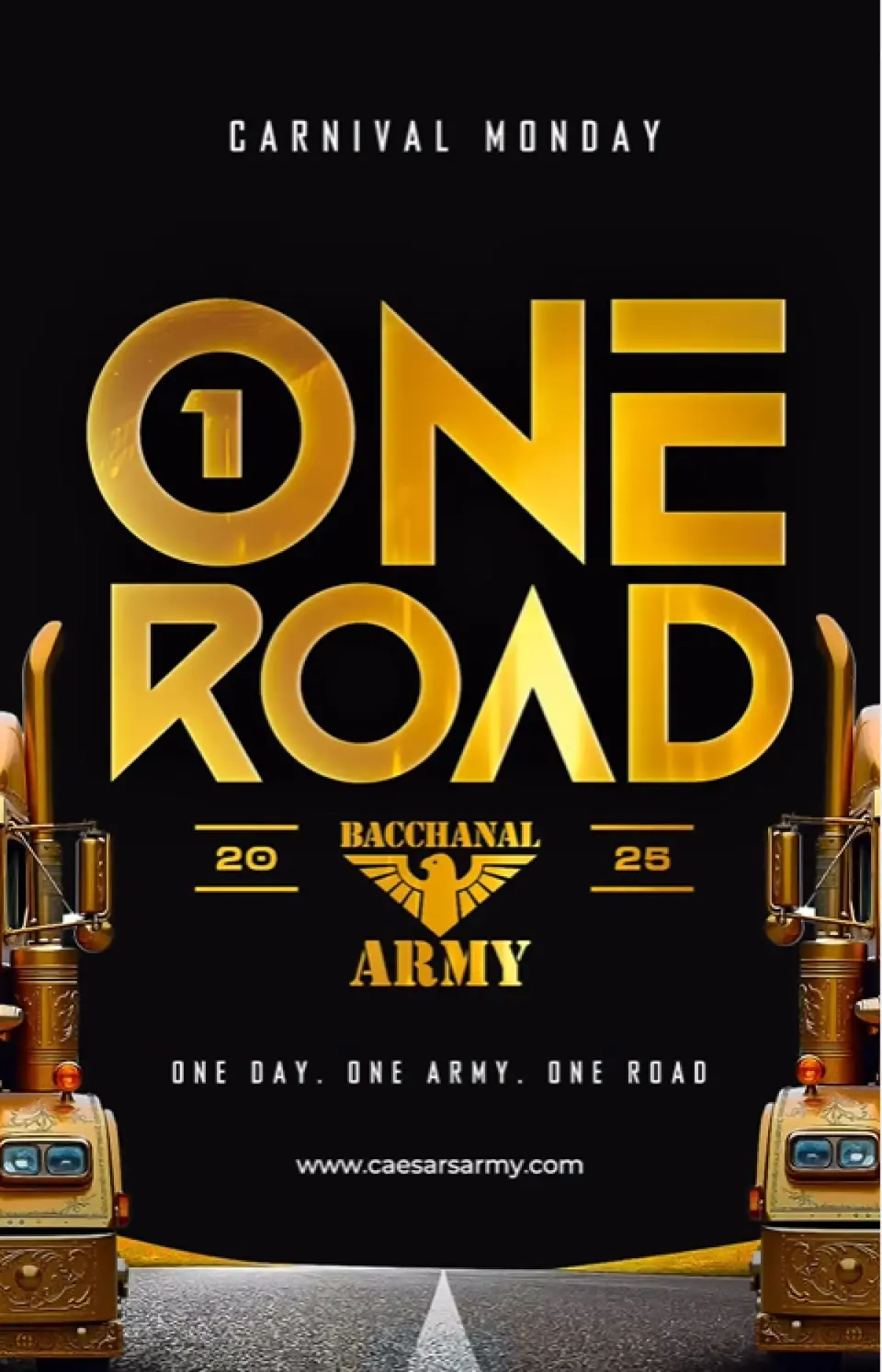 One Road flyer or graphic.