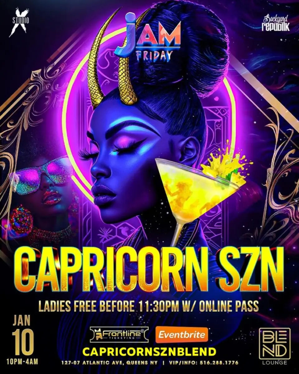 Capricorn Szn flyer or graphic.