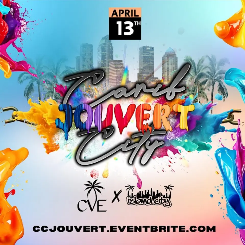 Carib City Jouvert flyer or graphic.
