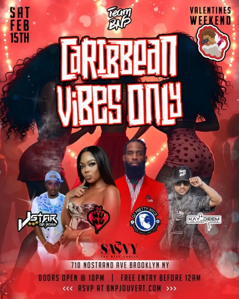 Caribbean Vibes Only flyer or graphic.