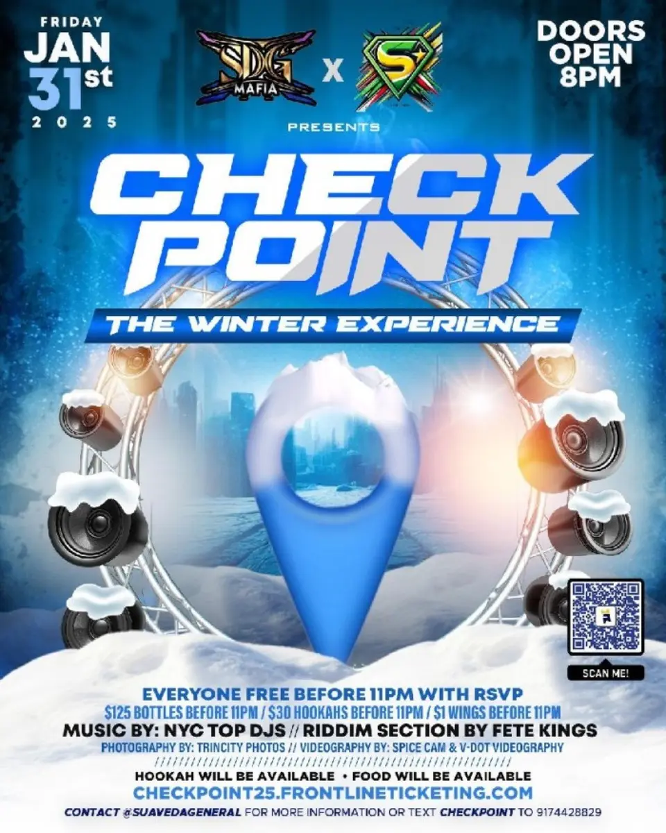 Checkpoint - The Winter Experience flyer or graphic.