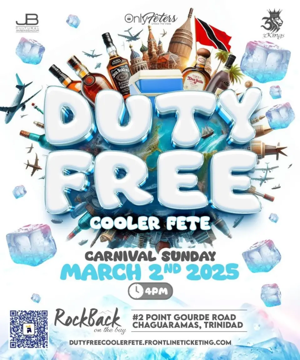 Duty Free Cooler Fete flyer or graphic.