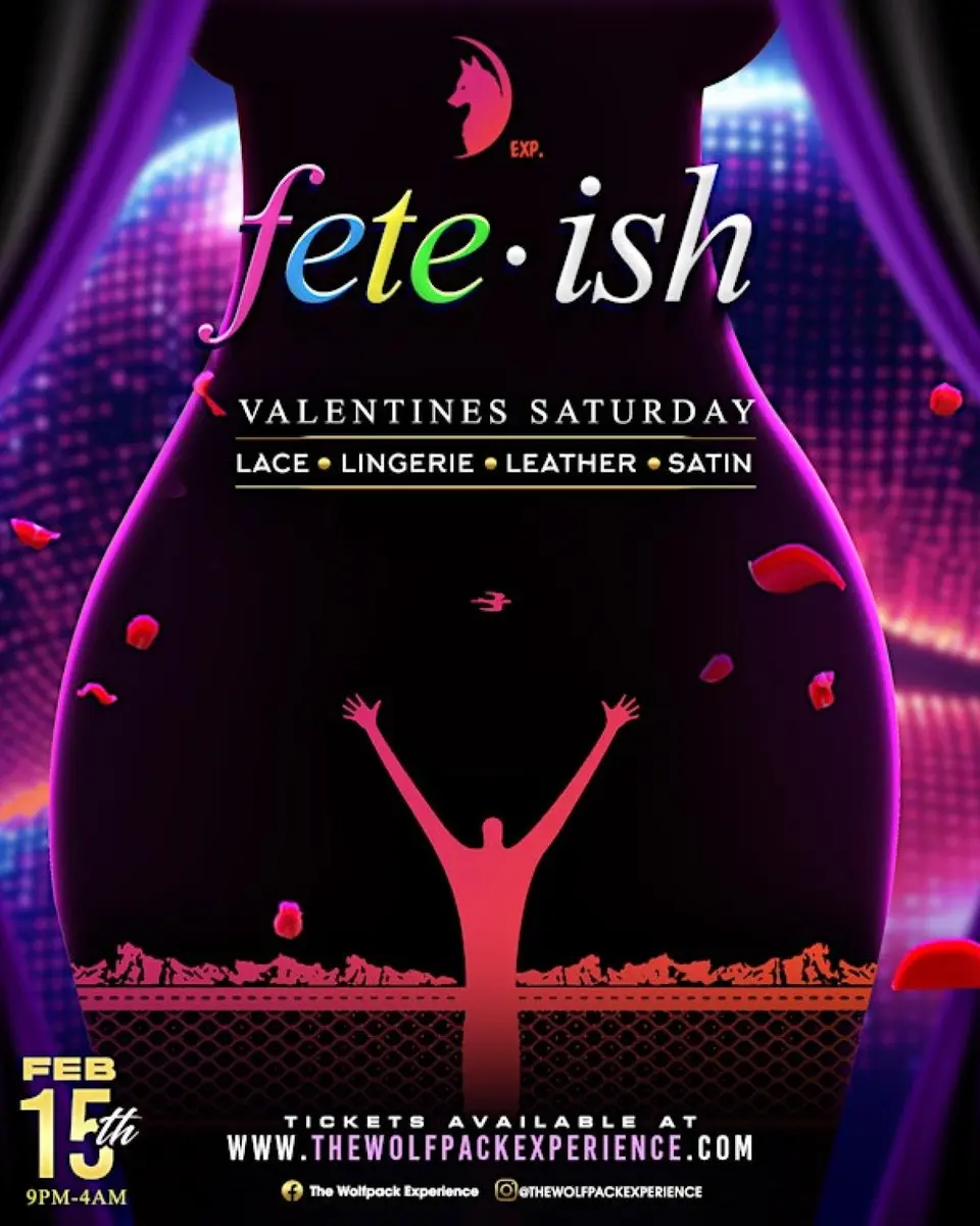 Fete•ish flyer or graphic.