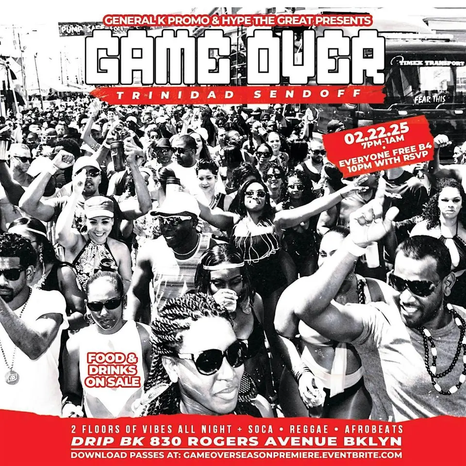 Game Over flyer or graphic.