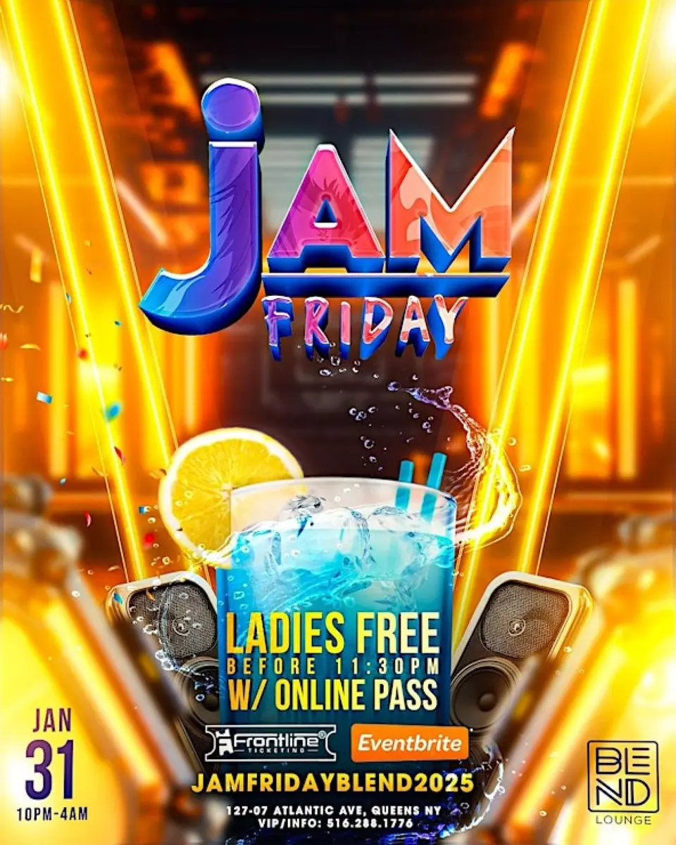 Jam Friday flyer or graphic.