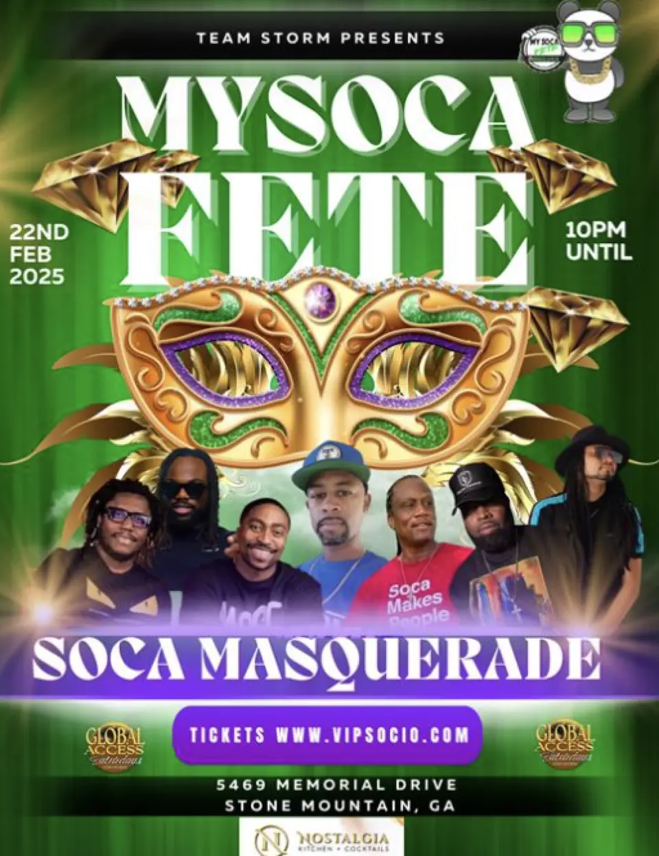 My Soca Fete flyer or graphic.