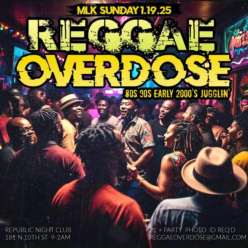 Reggae Overdose - Bashment Party flyer or graphic.