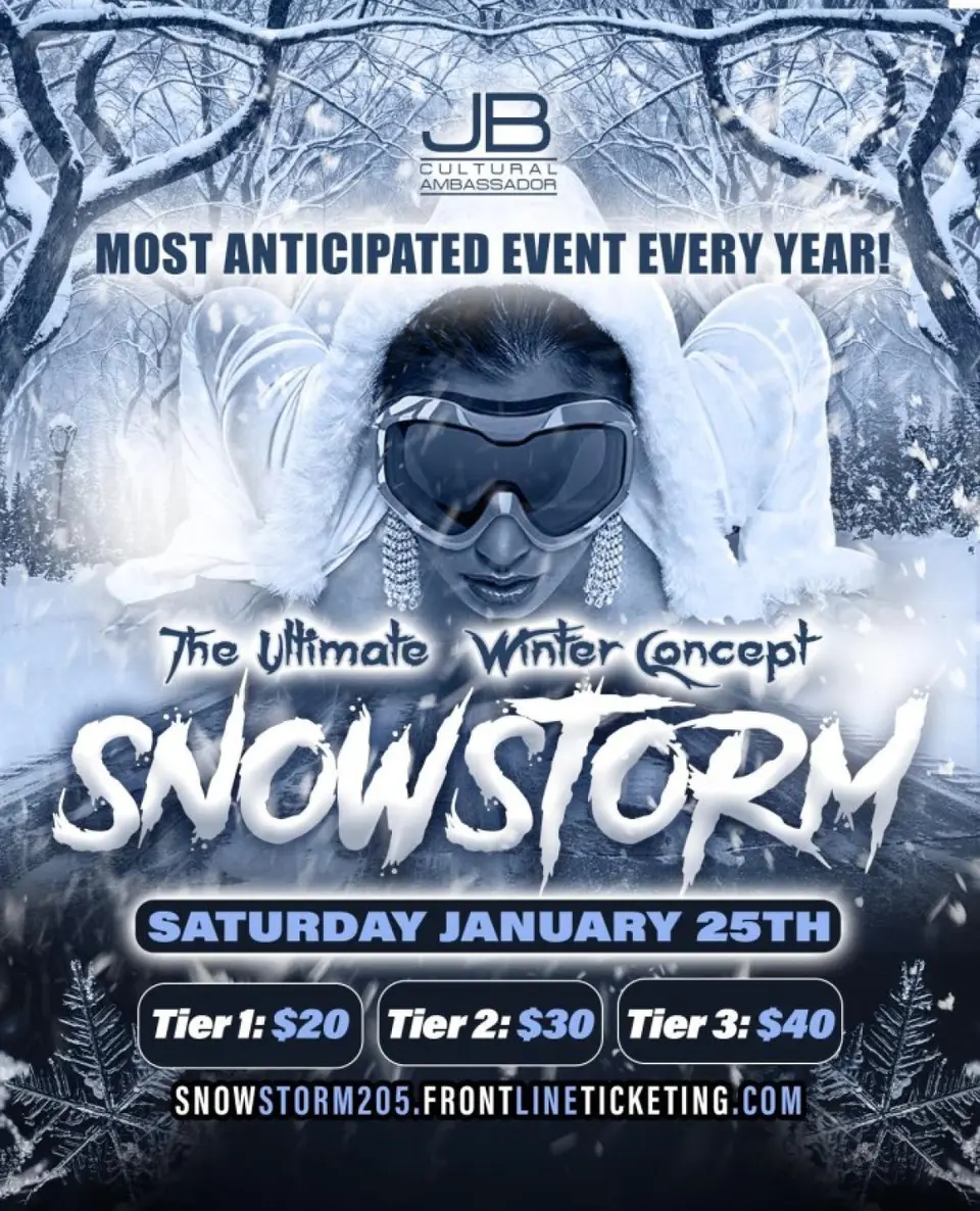 Snow Storm flyer or graphic.