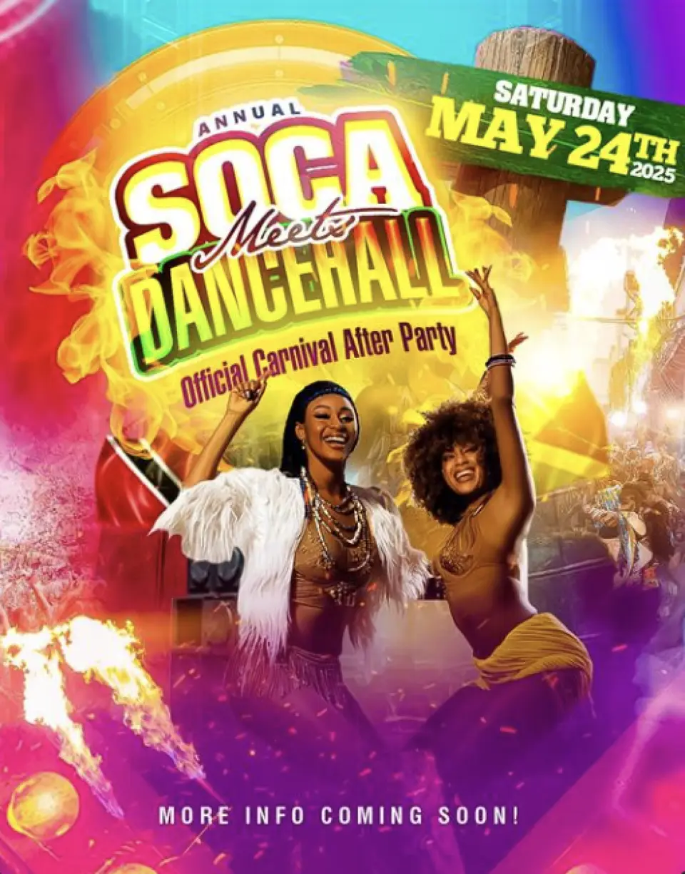 Soca Meets Dancehall flyer or graphic.