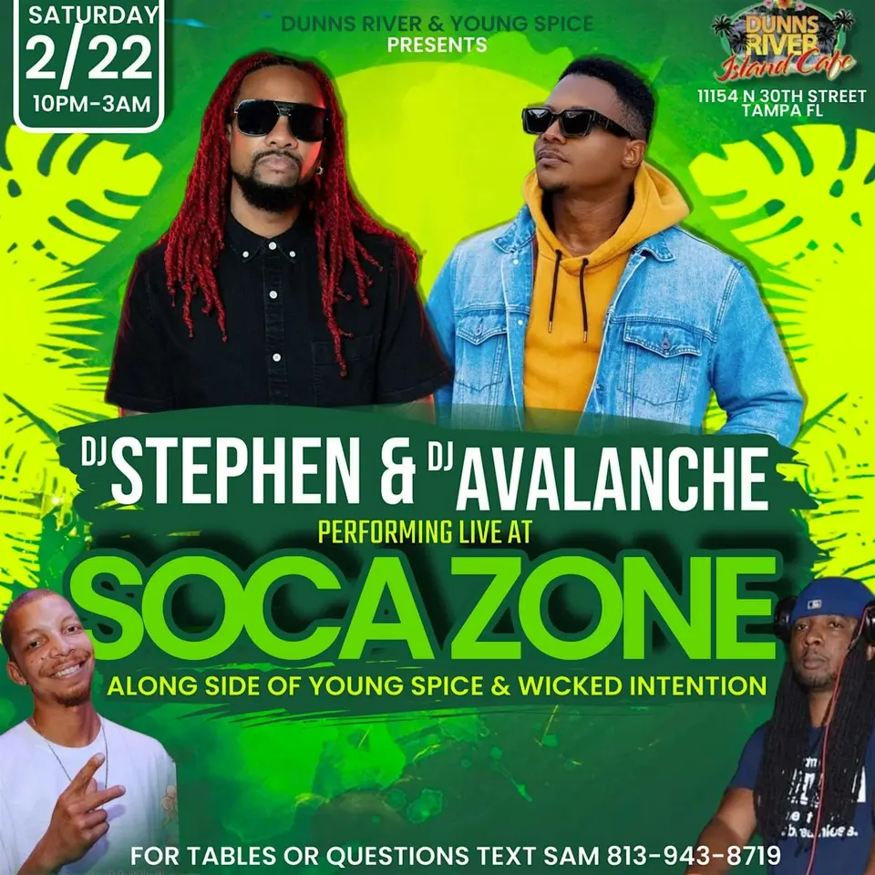 Soca Zone flyer or graphic.