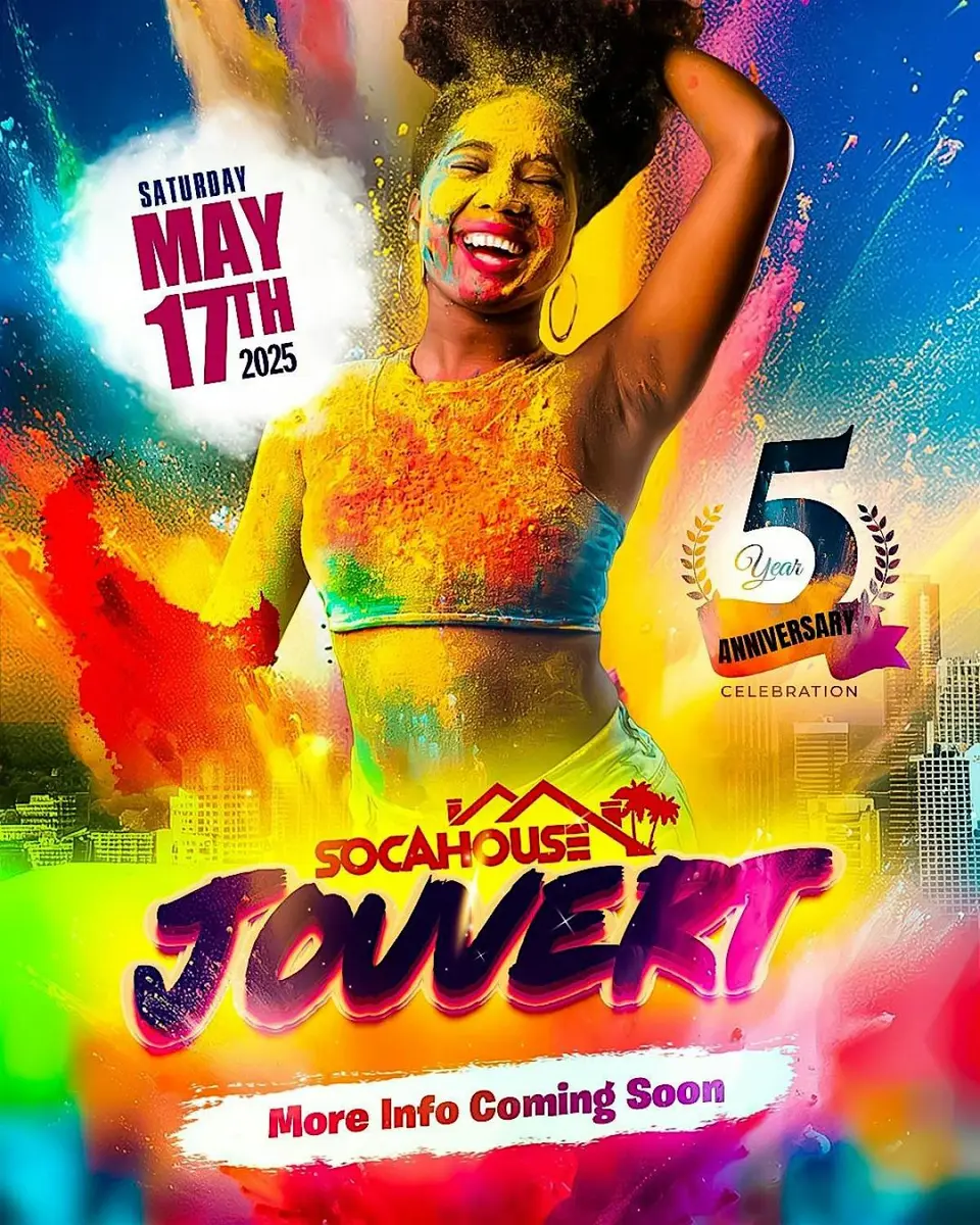 SocaHouse Jouvert Cooler Fete flyer or graphic.