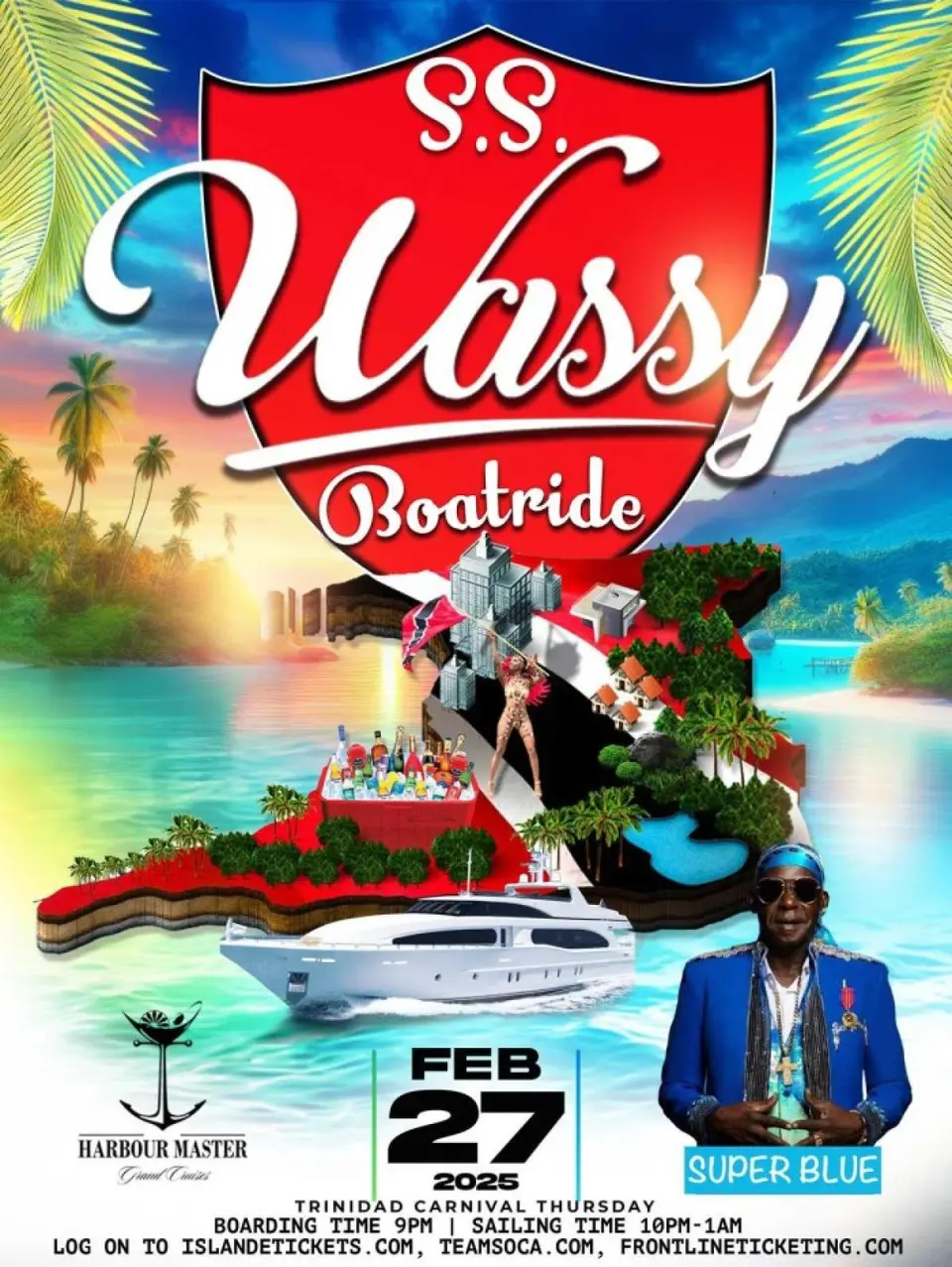 SS Wassy Boatride flyer or graphic.
