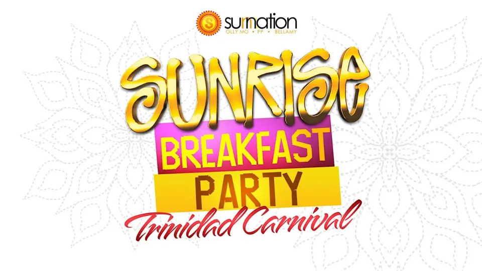 Sunrise Breakfast Party flyer or graphic.